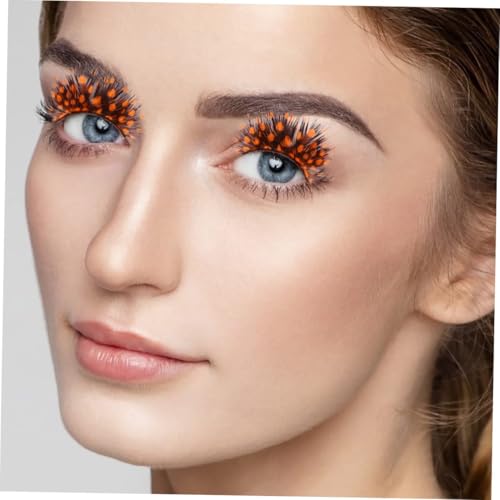 Mikinona Exaggerated False Lashes 2 Pairs Halloween Costume Lashes