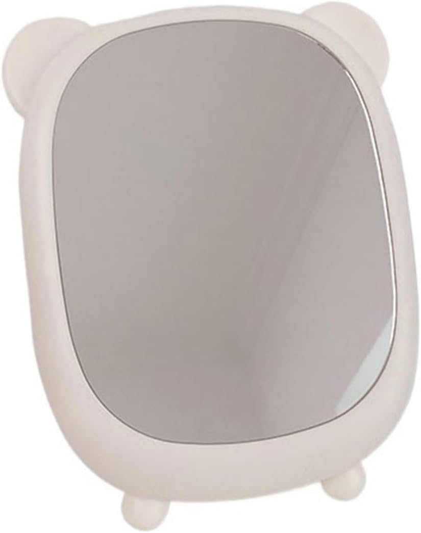 Cute Bear Makeup Mirror Wall Mountable Desktop Vanity Mirror