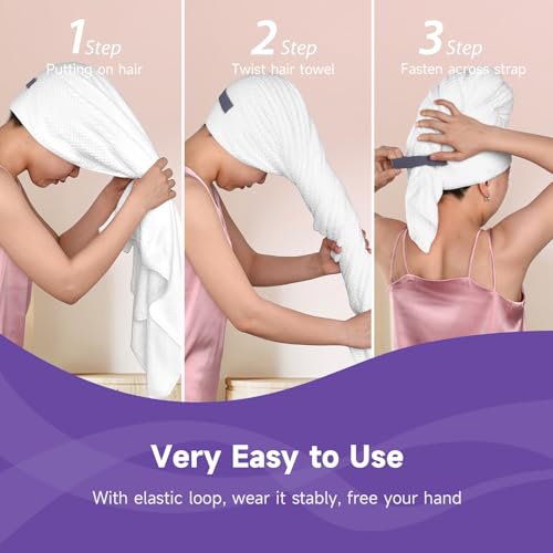 Umisleep Extra Large Microfiber Hair Towel Wrap