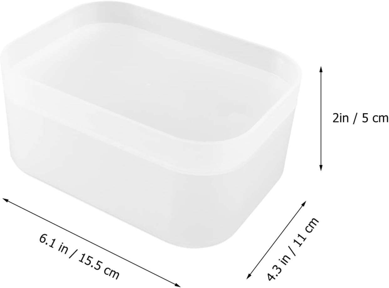 Mikinona 1Pc Transparent Cosmetic Storage Box Desktop Makeup Organizer