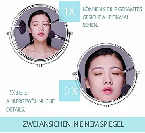 LCARY 8 Double Sided 360 Swivel Vanity Mirror