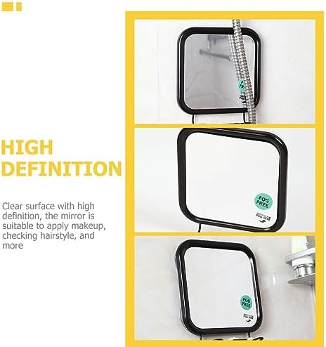Ipetboom Wall-Mounted Suction Mirror for Shower and Vanity