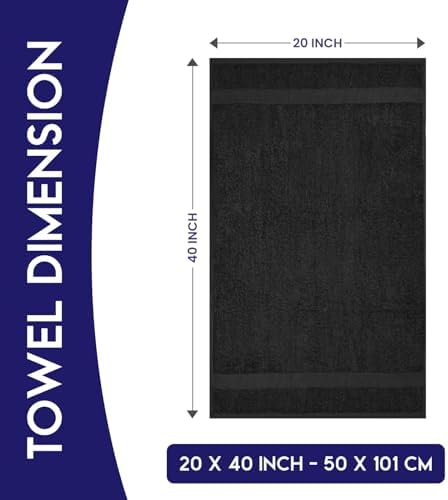 Linteum Textile Supply Hair Drying Towels 20x40 Inches Pack of 6