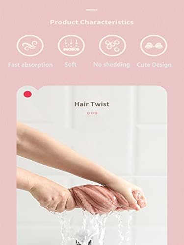 Foyadi Hair Drying Towel for Kids Girls with Cute Cartoon Design