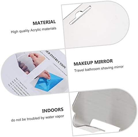 Fog-Proof Acrylic Mirror for Shaving and Makeup