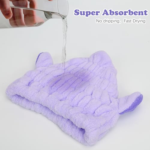Unaone 2 PCS Microfiber Hair Drying Towel for Kids