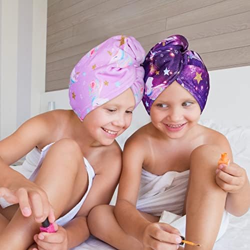 FIOBEE Microfiber Hair Towel Wrap Purple
