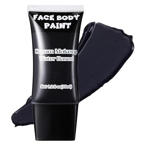 Wismee Black Face Paint 12 Fl Oz Halloween Makeup Kit