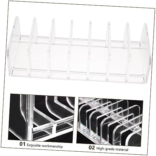 ELAYARD Makeup Holder Transparent Divided Organizer for Eyeshadow and Blusher Storage