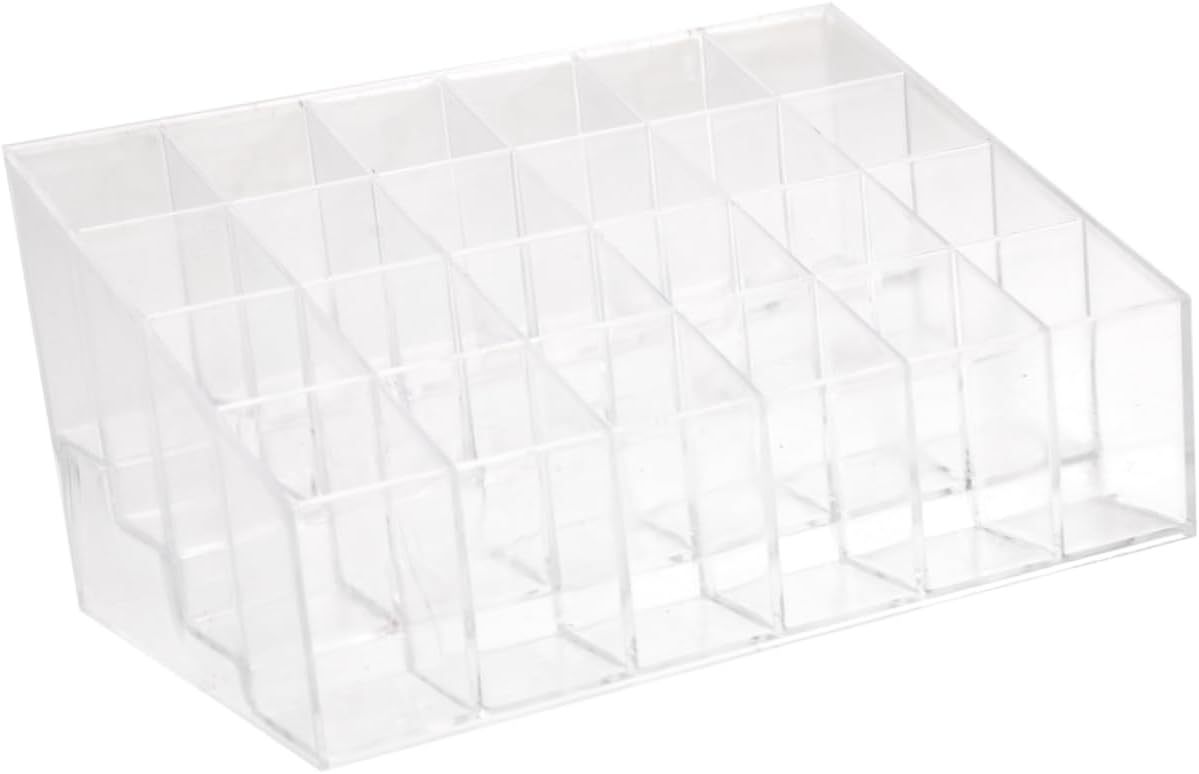 Slot Clear Acrylic Lipstick Organizer for Cosmetics Display