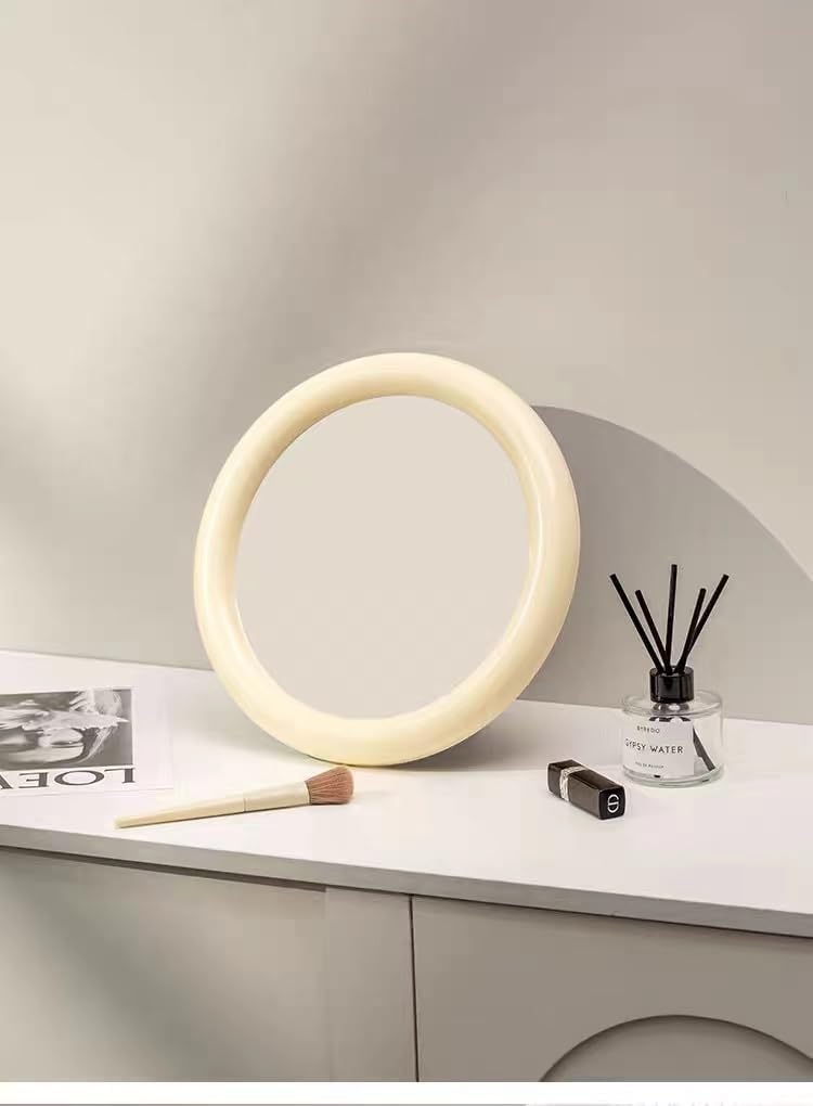 Gugululu 118-Inch Round Desk Mirror with Bracket