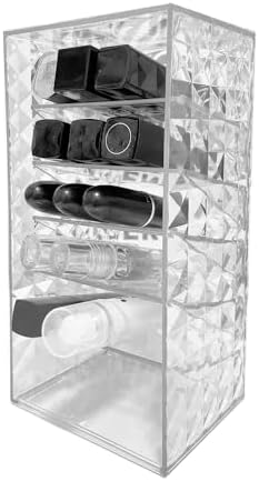 Himilucky Clear Lipstick Holder Stand with 6 Zones