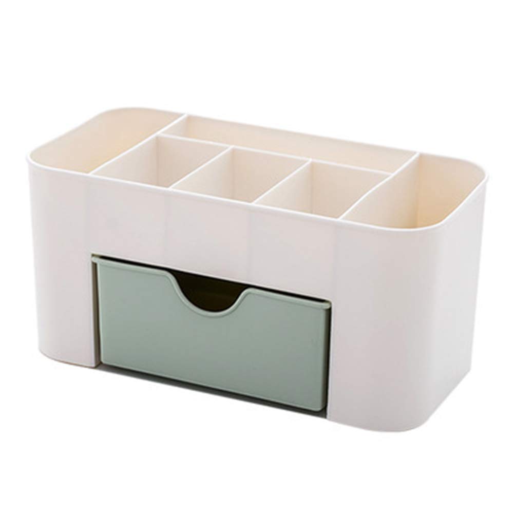 Green Makeup Organizer with Jewelry Storage
