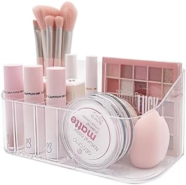 SUNFICON Cosmetic Display Case with Christmas Stickers 1
