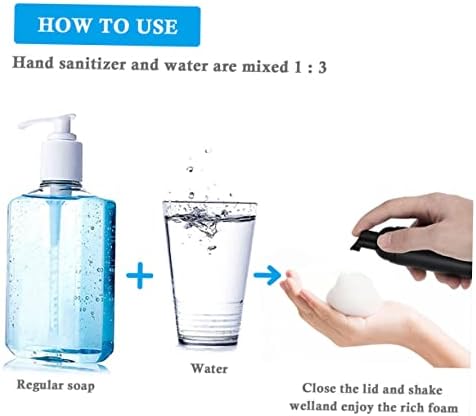 5PCS Foaming Bottle Set with Electroplated Frosted Design