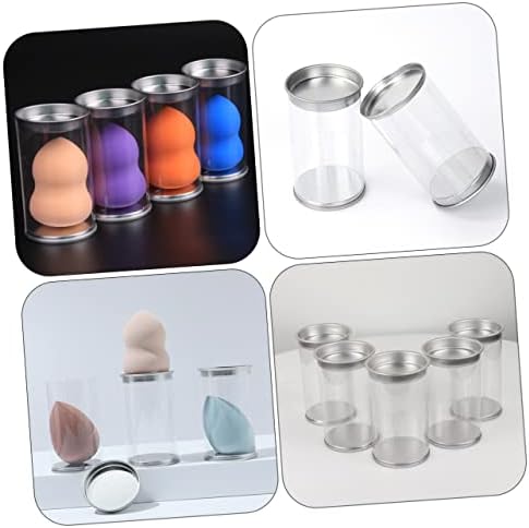 WOFASHPURET 6-Piece Makeup Sponge Box Travel Organizer