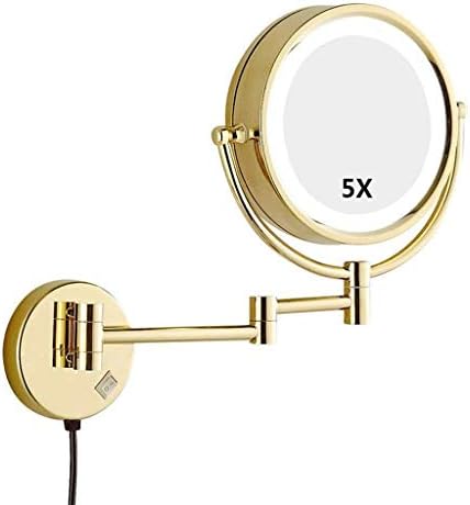 DEIHGE Makeup Mirror with LED Light 5X Magnification