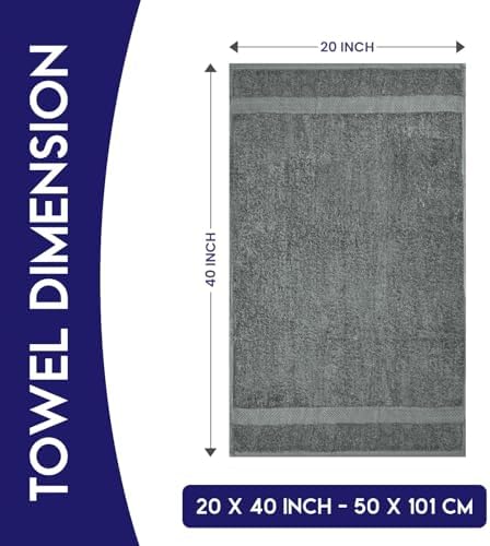 Linteum Textile Supply Hair Drying Towels Pack of 6 Grey