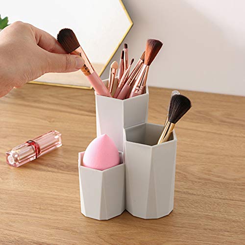 Cosmetic Storage Box with Three Sizes Gray