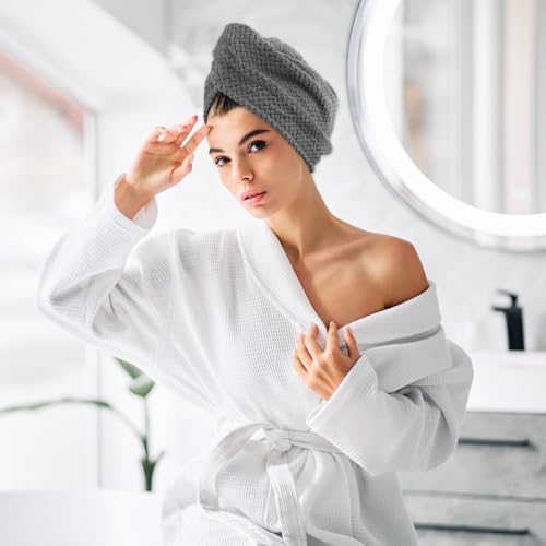 Yuomeaz 2 Pack Microfiber Hair Towel Wrap