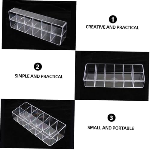 Vaguelly Transparent Lipstick Display Holder for Makeup Storage 1
