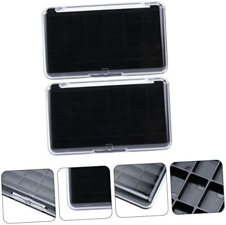 WRITWAA 2Pcs Cosmetic Case for Eyeshadow Lipstick Storage