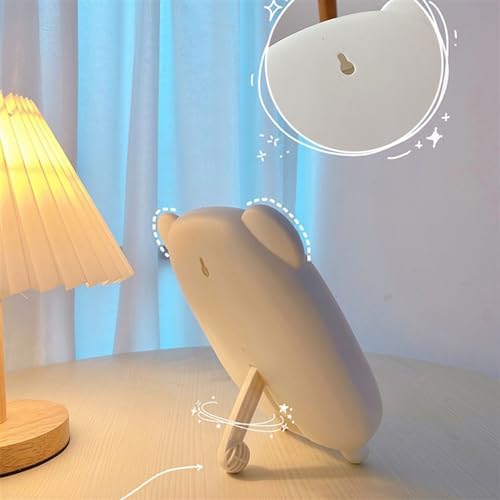 Cute Bear Makeup Mirror Wall and Desktop Mount