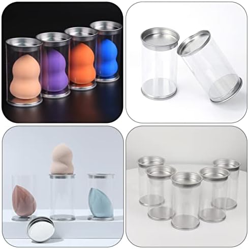 WRITWAA 6PCS Makeup Sponge Organizer Portable Beauty Egg Case