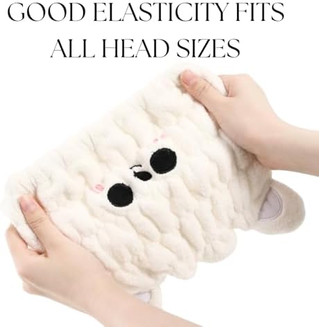 LCBD Microfiber Hair Dry Cap for Kids - Snow Bear Design