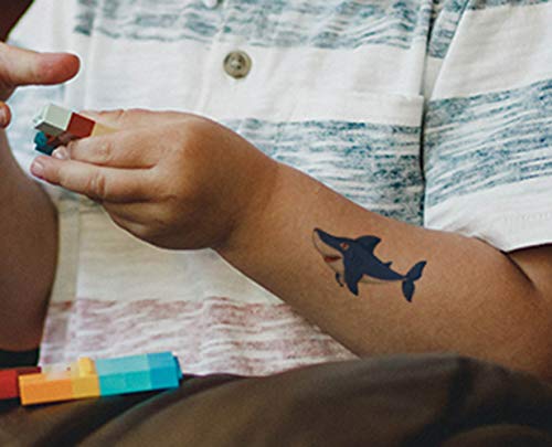 COKOHAPPY Shark Temporary Tattoos 54pcs Ocean Party Decor