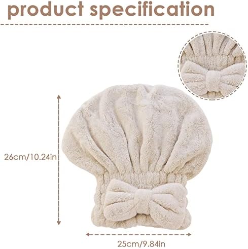 AEVBSOY 2 Pack Microfiber Hair Drying Caps for Women