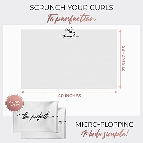 THE PERFECT HAIRCARE Curly Hair Microfiber Plopping Towel Set 1