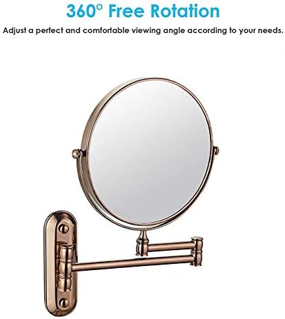 DEIHGE 8 Inch Wall Vanity Mirror 3X Magnification