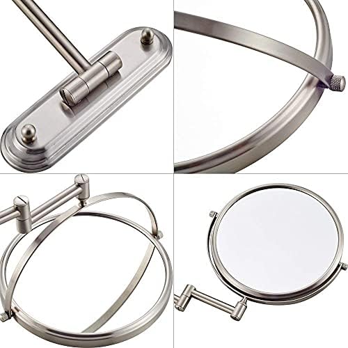 DEIHGE 360 Swivel Brass Double Sided Makeup Mirror