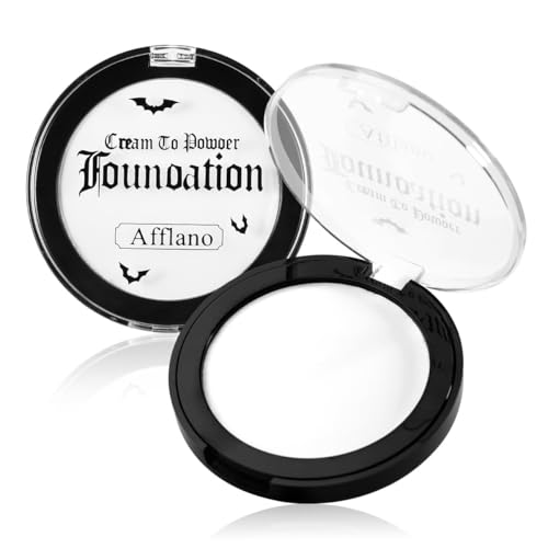 Goth White Face Paint Foundation for Halloween Costumes