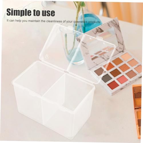 OATIPHO Cotton Pads Holder Case Durable Storage Box with Compartments