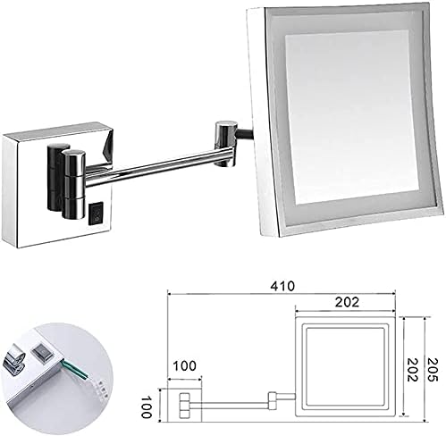 Vanity Mirror with LED Light 8 Inch 3X Magnification 1