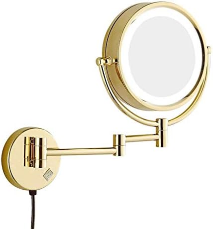 DEIHGE Vanity Mirror LED 360 Rotating Wall Mounted