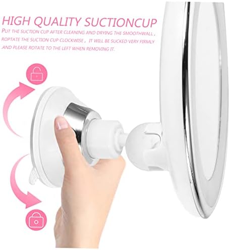 DOITOOL 10x Magnified LED Vanity Mirror with Suction