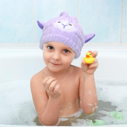 Unaone 2 PCS Microfiber Hair Drying Towel for Kids
