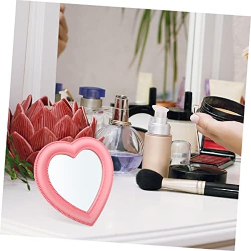 Angoily Elegant Heart Shape Wall Mounted Makeup Mirror 1