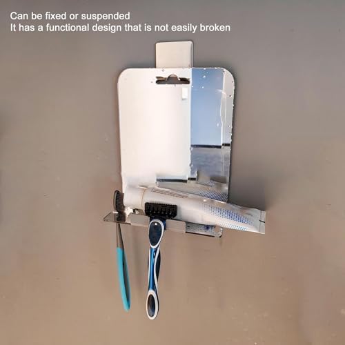 Fogless Shower Mirror with Stainless Steel Hook for Bathroom