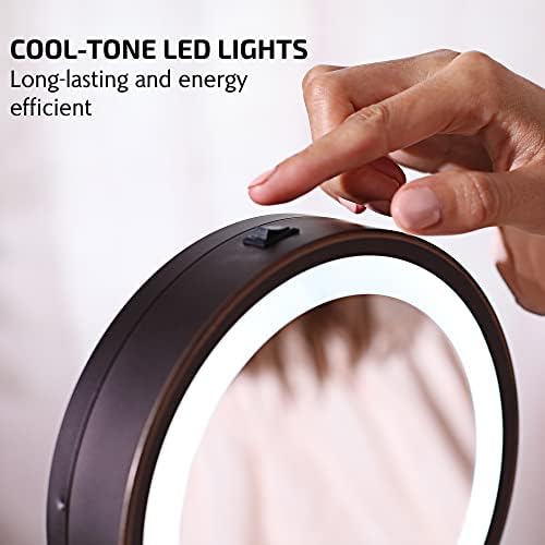 OVENTE 7 Magnified Lighted Makeup Mirror