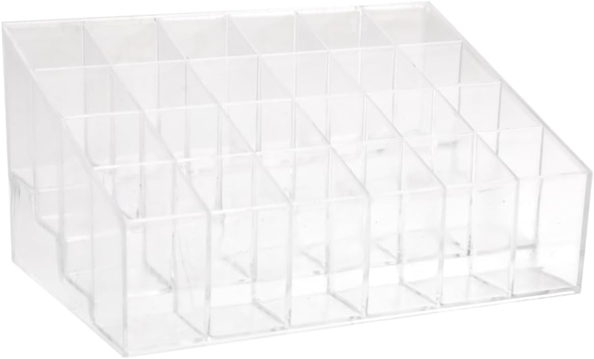 IWOWHERO 24-Slot Acrylic Lipstick Display Stand
