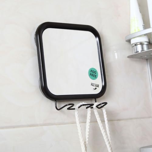 Ipetboom Wall-Mounted Suction Mirror for Shower and Vanity
