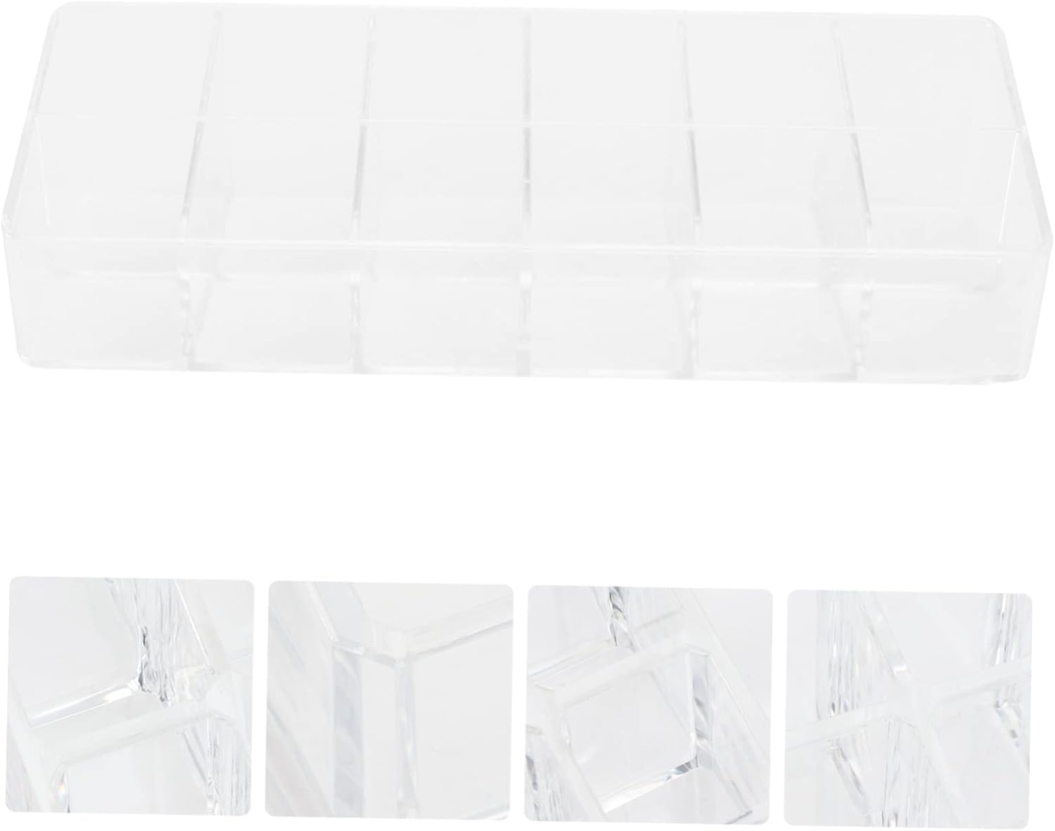 Plastic Nail Polish Organizer 10 Slot Makeup Display Case