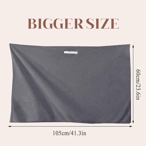 SURPRISE PIE Women Microfiber Hair Towel Wrap - Grey