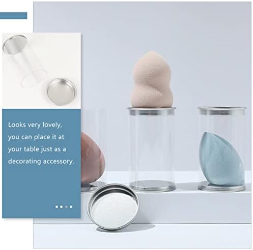 WRITWAA 6PCS Makeup Sponge Organizer Portable Beauty Egg Case