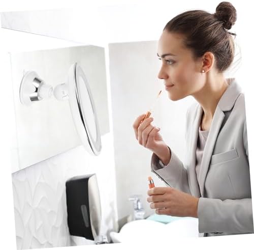 DOITOOL 10x Magnified LED Vanity Mirror with Suction