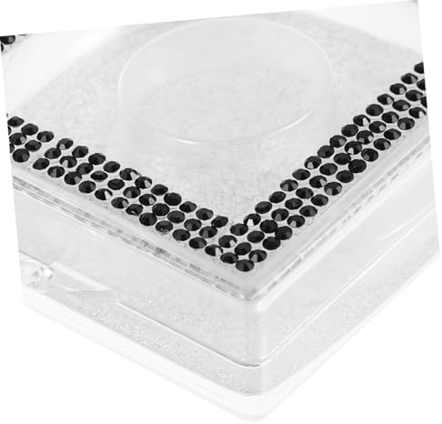 2pcs Rhinestone Eyelash Storage Box Stylish Case for Travel 1